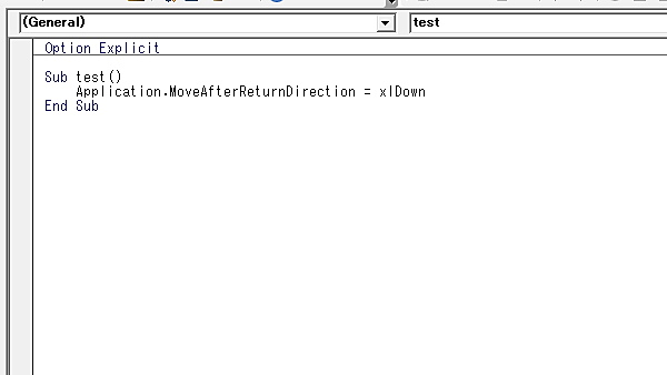 ExcelVBAセル移動