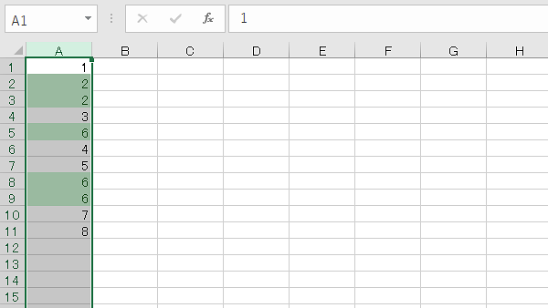 Excel重複条件付き書式