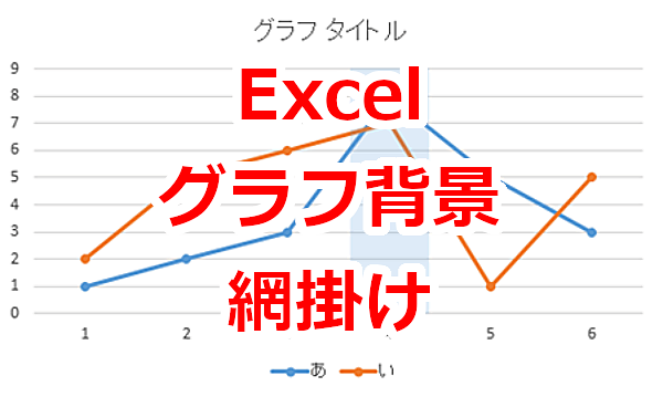 Excel グラフの背景の一部を網掛けにする