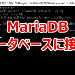 MariaDB接続